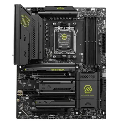 MSI MAG X870E TOMAHAWK WIFI, AMD X870E, AM5, ATX, 4 DDR5, HDMI, 2 USB4, Wi-Fi 7, 5G LAN, 4x M.2 - HONORABLE VETERANS SOLUTIONS