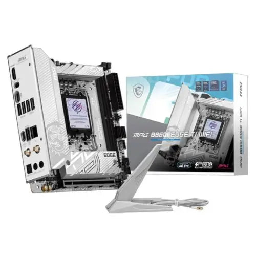 MSI MPG B860I EDGE TI WIFI, Intel B860, 1851, Mini ITX, 2 DDR5, HDMI, TB4, Wi-Fi 7, 5G LAN, 2x M.2 - HONORABLE VETERANS SOLUTIONS