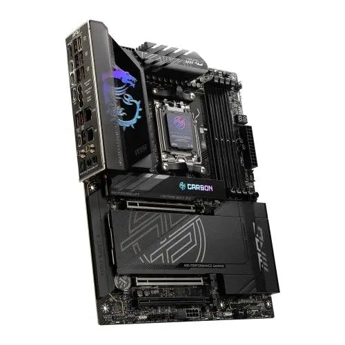 MSI MPG X870E CARBON WIFI, AMD X870E, AM5, ATX, 4 DDR5, HDMI, 2 USB4, Wi-Fi 7, 5G & 2.5G LAN, RGB, 4x M.2 - HONORABLE VETERANS SOLUTIONS