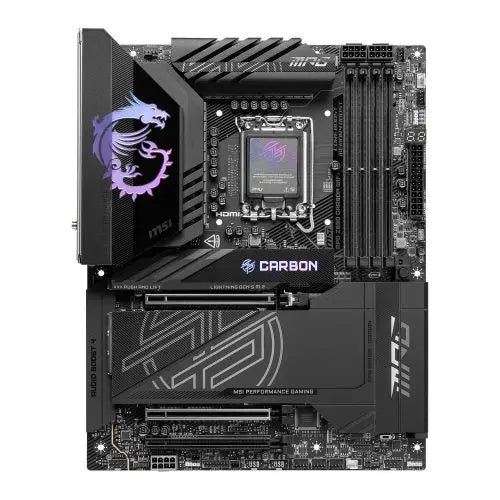 MSI MPG Z890 CARBON WIFI, Intel Z890, 1851, ATX, 4 DDR5, HDMI, 2 TB4, Wi-Fi 7, 5G & 2.5G LAN, RGB, 5x M.2 - HONORABLE VETERANS SOLUTIONS