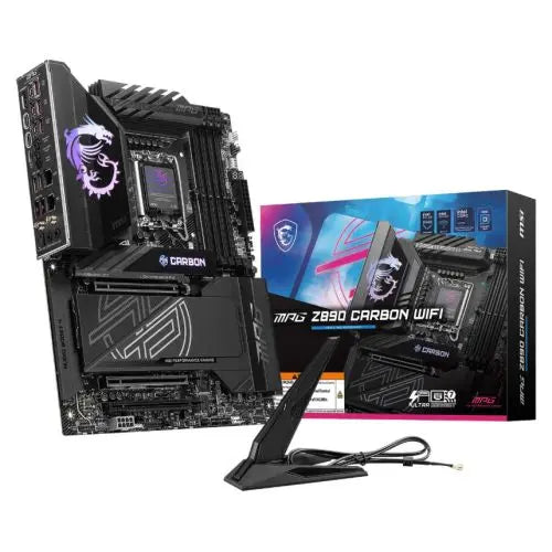 MSI MPG Z890 CARBON WIFI, Intel Z890, 1851, ATX, 4 DDR5, HDMI, 2 TB4, Wi-Fi 7, 5G & 2.5G LAN, RGB, 5x M.2 - HONORABLE VETERANS SOLUTIONS
