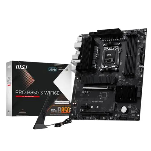 MSI PRO B850-S WIFI6E, AMD B850, AM5, ATX, 4 DDR5, HDMI, DP, Wi-Fi 6E, 2.5G LAN, 2x M.2 - HONORABLE VETERANS SOLUTIONS