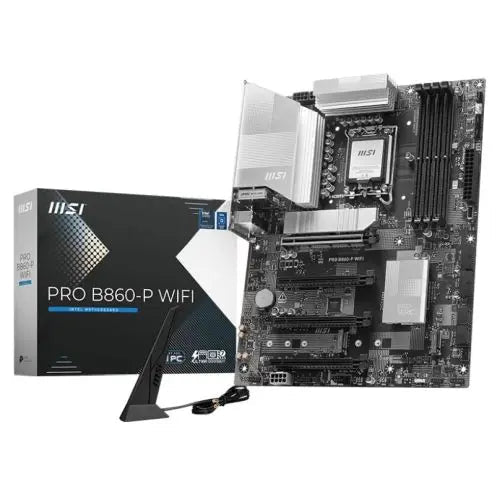 MSI PRO B860-P WIFI, Intel B860, 1851, ATX, 4 DDR5, HDMI, DP, TB4, Wi-Fi 7, 5G LAN, 3x M.2 - HONORABLE VETERANS SOLUTIONS