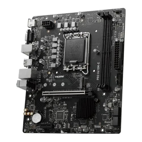 MSI PRO H610M-E, Intel H610, 1700, Micro ATX, 2 DDR5, VGA, HDMI, GB LAN, 1x M.2 - HONORABLE VETERANS SOLUTIONS