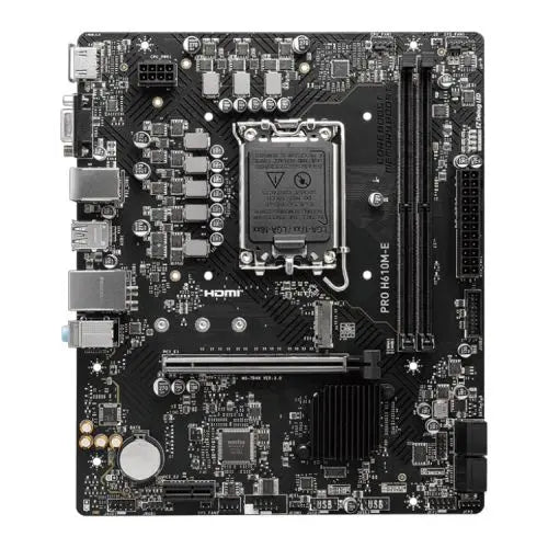 MSI PRO H610M-E, Intel H610, 1700, Micro ATX, 2 DDR5, VGA, HDMI, GB LAN, 1x M.2 - HONORABLE VETERANS SOLUTIONS