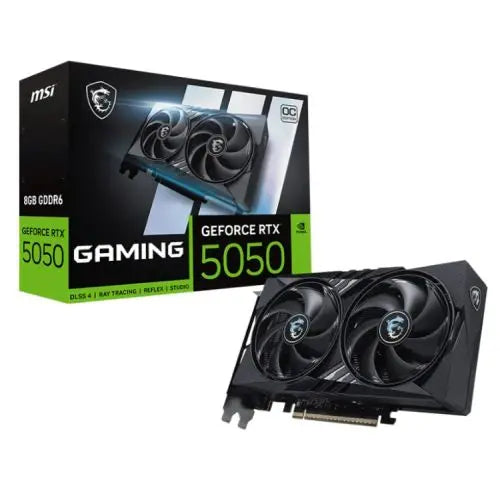 MSI RTX5050 8G GAMING OC, PCIe5, 8GB DDR6, HDMI, 3 DP, 2647MHz Clock, Overclocked - HONORABLE VETERANS SOLUTIONS