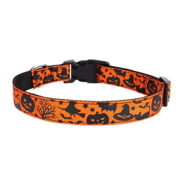 Pet Accessories Decorative Halloween Dog Collar Adjustable Quick Release Dogs Leash Nylon Dog Traction Rope for Dogs Cats - HONORABLE VETERANS SOLUTIONS