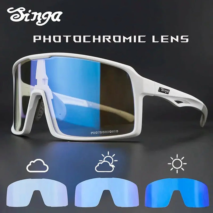 Photochromic Cycling Glasses Singa Cycling Sunglasses UV400 Runnning Sunglasses Eyepieces Bicycle Eyewear Sunglasses Equipment - HONORABLE VETERANS SOLUTIONS
