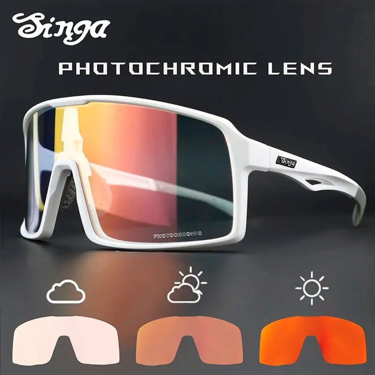 Photochromic Cycling Glasses Singa Cycling Sunglasses UV400 Runnning Sunglasses Eyepieces Bicycle Eyewear Sunglasses Equipment - HONORABLE VETERANS SOLUTIONS