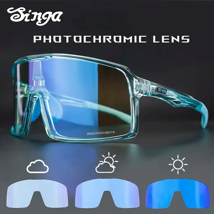 Photochromic Cycling Glasses Singa Cycling Sunglasses UV400 Runnning Sunglasses Eyepieces Bicycle Eyewear Sunglasses Equipment - HONORABLE VETERANS SOLUTIONS