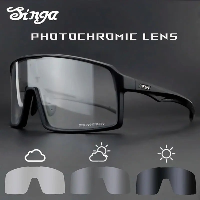 Photochromic Cycling Glasses Singa Cycling Sunglasses UV400 Runnning Sunglasses Eyepieces Bicycle Eyewear Sunglasses Equipment - HONORABLE VETERANS SOLUTIONS