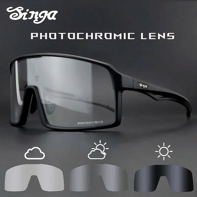 Photochromic Cycling Glasses Singa Cycling Sunglasses UV400 Runnning Sunglasses Eyepieces Bicycle Eyewear Sunglasses Equipment - HONORABLE VETERANS SOLUTIONS