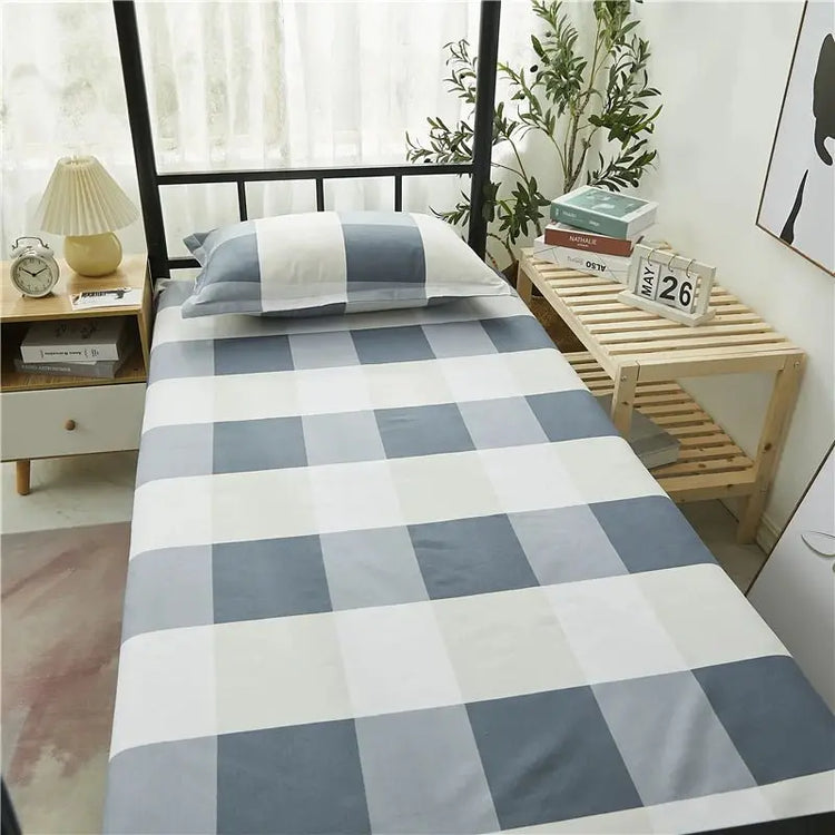 Printed Bed Sheet 1pc For Single Bed 120*210cm Home Textile Modern 100% Polyester Flat Sheet Bunk Bed Linens Single Bedspread - HONORABLE VETERANS SOLUTIONS