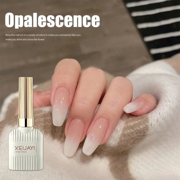 Pudding Milky White Gel Nail Polish, Pure Color UV Gel Polish, For Professionals Starter Nail Art DIY 15ml - HONORABLE VETERANS SOLUTIONS