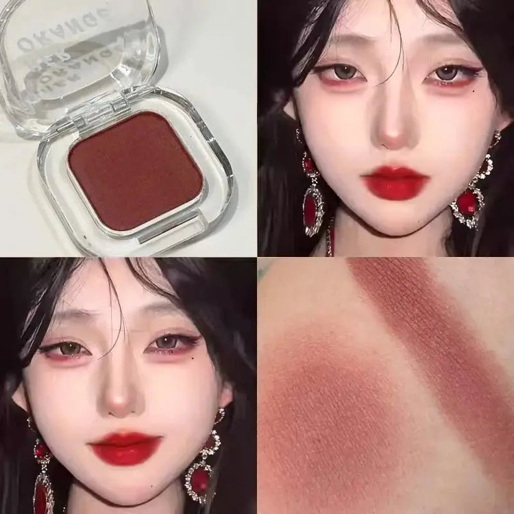 Red Brown Eyeshadow Palette Multifunctional Makeup Palette Silky Matte Coral Red Eyeliner Silkworm Lower Shadow Eyeliner Makeup - HONORABLE VETERANS SOLUTIONS