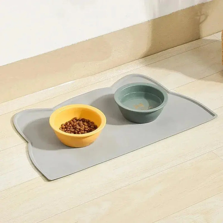 Special Silicone Feeding Mat for Dogs & Cats, Waterproof Non-Slip Anti-Spill Pet Bowl Tray - HONORABLE VETERANS SOLUTIONS