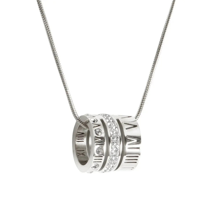 Stainless Steel Heart-shaped Pendant Necklace Metal Waterproof Jewelry For Women - HONORABLE VETERANS SOLUTIONS