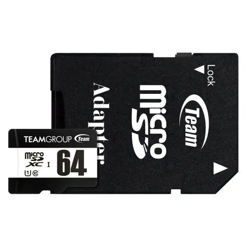 Team 64GB MicroSDXC UHS-I U1 C10 Card with SD Adapter, Class 10 UHS-I, Up to 100MB/s - HONORABLE VETERANS SOLUTIONS