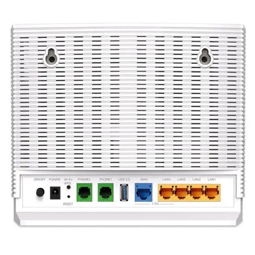 TP-LINK Aginet (EX820v) AX6000 Dual Band Wi-Fi 6 VoIP Router, EasyMesh, Remote Management, 2.5G WAN/LAN, 2x Phone Ports, USB - HONORABLE VETERANS SOLUTIONS