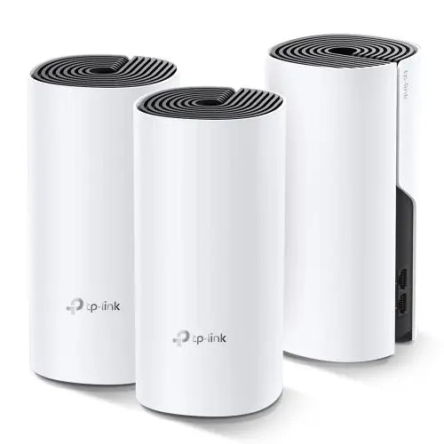 TP-LINK (DECO M4) Whole-Home Mesh Wi-Fi System, 3 Pack, Dual Band AC1200, MU-MIMO, 2 x LAN on each Unit - HONORABLE VETERANS SOLUTIONS