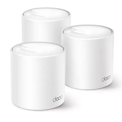 TP-LINK (DECO X50) AX3000 Dual Band Wireless Whole Home Mesh Wi-Fi 6 System, 3 Pack, 3x LAN, OFDMA & MU-MIMO, TP-Link HomeShield - HONORABLE VETERANS SOLUTIONS