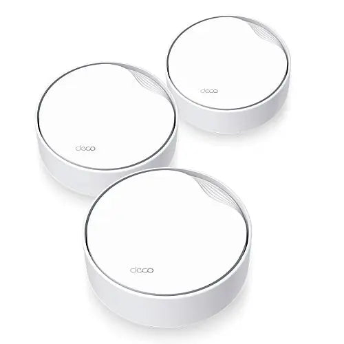 TP-LINK (DECO X50-POE) AX3000 Dual Band Wireless Mesh Wi-Fi 6 System with PoE, 3 Pack, 2.5G LAN, OFDMA & MU-MIMO, TP-Link HomeShield - HONORABLE VETERANS SOLUTIONS