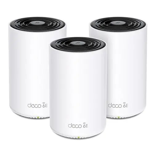 TP-LINK (DECO XE75 PRO) AXE5400 Wi-Fi 6E Tri-Band Mesh System, 3 Pack, AI-Driven Mesh, 2.5G & Dual GB LAN per Unit, Voice Control - HONORABLE VETERANS SOLUTIONS