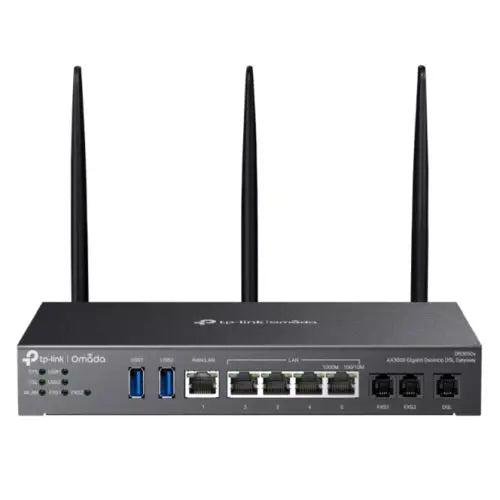 TP-LINK (DR3650v) Omada AX3000 Wi-Fi 6 Gigabit Desktop DSL Gateway, Dual Band, VDSL2 35b, USB 3.0, VoIP Support, Centralized Management, Mesh Technology - HONORABLE VETERANS SOLUTIONS