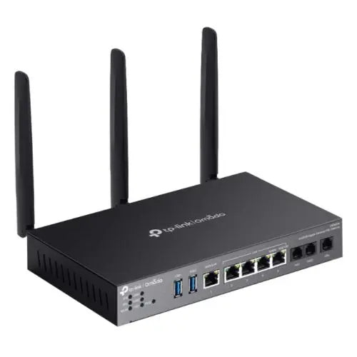 TP-LINK (DR3650v) Omada AX3000 Wi-Fi 6 Gigabit Desktop DSL Gateway, Dual Band, VDSL2 35b, USB 3.0, VoIP Support, Centralized Management, Mesh Technology - HONORABLE VETERANS SOLUTIONS