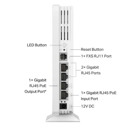 TP-LINK (EAP650-DESKTOP) AX3000 Dual Band Desktop Wi-Fi 6 Access Point, PoE++, 4x GB Ports, Omada Mesh - HONORABLE VETERANS SOLUTIONS