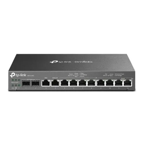 TP-LINK (ER7212PC) Omada 3-in-1 Gigabit VPN Router - Router + PoE Switch + Omada Controller, 12 Ports, Up to 4x WAN - HONORABLE VETERANS SOLUTIONS