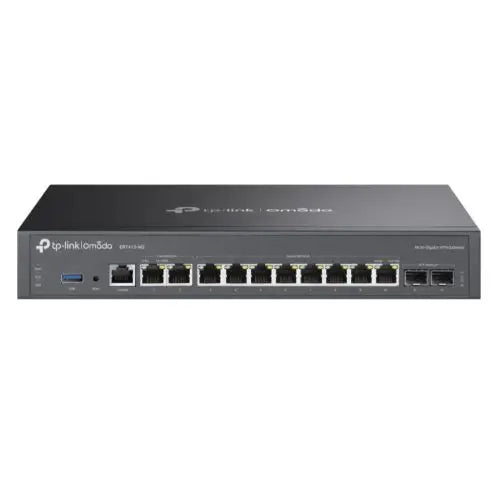 TP-LINK (ER7412-M2) Omada Multi-Gigabit VPN Router, Quad-Core CPU, 2x 2.5G WAN/LAN, 2x GB SFP, 8x GB RJ45, USB 3.0 - HONORABLE VETERANS SOLUTIONS