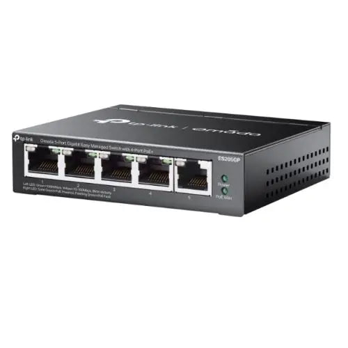 TP-LINK (ES205GP) Omada 5-Port Gigabit Easy Managed Switch with 4-Port PoE+, 5x GB Ports, Metal Casing - HONORABLE VETERANS SOLUTIONS