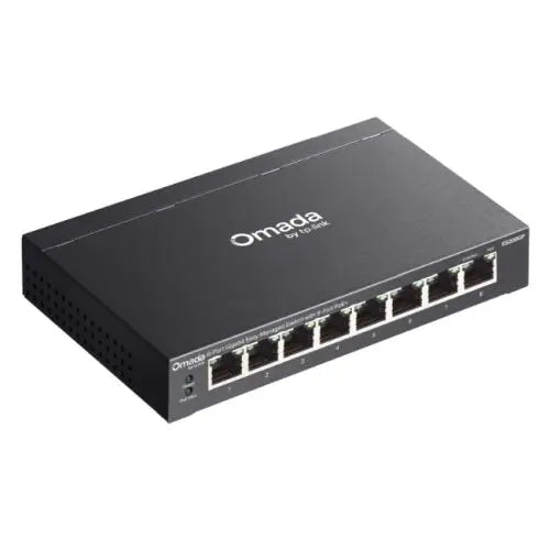 TP-LINK (ES208GP) Omada 8-Port Gigabit Easy Managed Switch with 8-Port PoE+, Fanless, Metal Casing - HONORABLE VETERANS SOLUTIONS