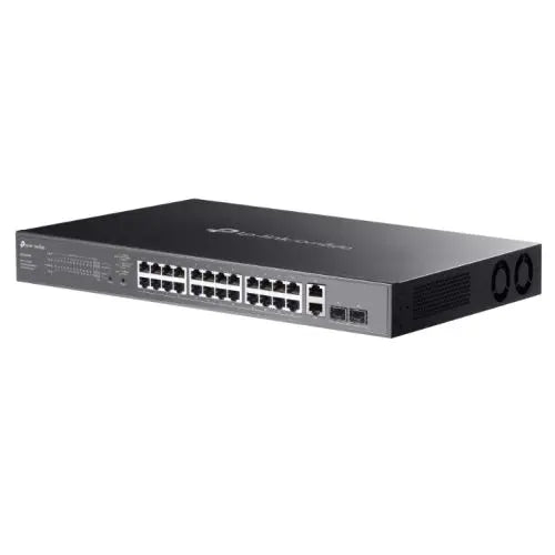 TP-LINK (ES228GMP) Omada 28-Port Gigabit Easy Managed Switch with 24-Port PoE+, 2x GB SFP Ports, 384W Power Budget, Rackmountable - HONORABLE VETERANS SOLUTIONS