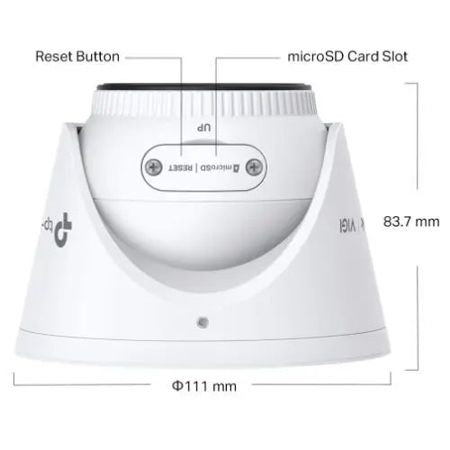 TP-LINK (InSight S445 2.8MM) VIGI 4MP Full-Colour Turret Network Camera w/ 2.8mm Lens, IP67, PoE, AI Detection/Classification, Two-Way Audio, H.265+ - HONORABLE VETERANS SOLUTIONS