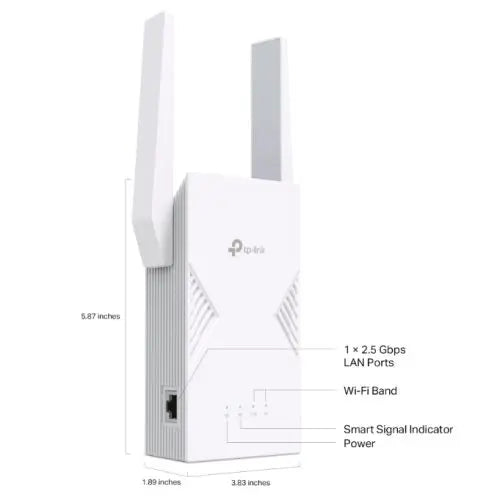 TP-LINK (RE235BE) BE3600 Dual Band Wi-Fi 7 Range Extender, External Antennas, 2.5G Port, MLO, EasyMesh-Compatible, AP Mode - HONORABLE VETERANS SOLUTIONS