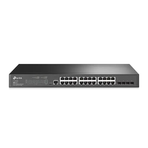 TP-LINK (SG3428) JetStream 24-Port Gigabit L2 Managed Switch with 4 SFP Slots, Console Port, Fanless, Rackmountable - HONORABLE VETERANS SOLUTIONS