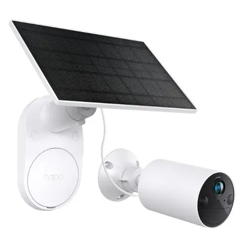 TP-LINK (TAPO C410 KIT) Smart Battery-Powered 2K Outdoor Security Camera & Solar Panel, 6400mAh Battery, Colour Night Vision, AI Detection, Alarms, 2-Way Audio, No Hub Required - HONORABLE VETERANS SOLUTIONS