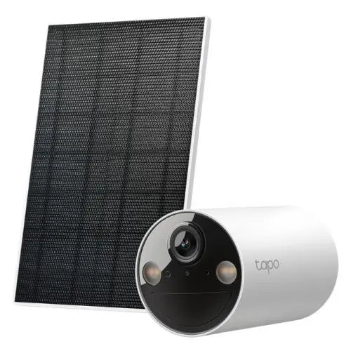 TP-LINK (TAPO C410 KIT) Smart Battery-Powered 2K Outdoor Security Camera & Solar Panel, 6400mAh Battery, Colour Night Vision, AI Detection, Alarms, 2-Way Audio, No Hub Required - HONORABLE VETERANS SOLUTIONS