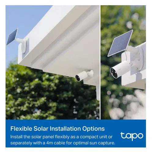 TP-LINK (TAPO C410 KIT) Smart Battery-Powered 2K Outdoor Security Camera & Solar Panel, 6400mAh Battery, Colour Night Vision, AI Detection, Alarms, 2-Way Audio, No Hub Required - HONORABLE VETERANS SOLUTIONS