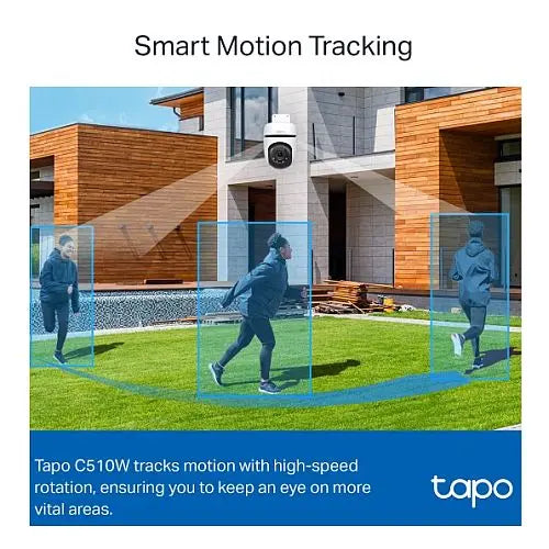 TP-LINK (TAPO C510W) Outdoor Pan/Tilt 2K Security Wi-Fi Camera, 360°, Smart AI Detection, Motion Tracking, Customisable Alarm & Light, 2-Way Audio - HONORABLE VETERANS SOLUTIONS
