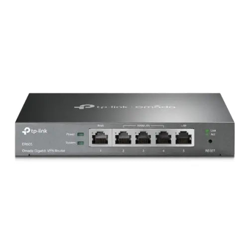TP-LINK (TL-ER605) Omada Gigabit VPN Router, Omada SDN, 5x GB LAN, Up to 4x WAN, Abundant Security Features - HONORABLE VETERANS SOLUTIONS