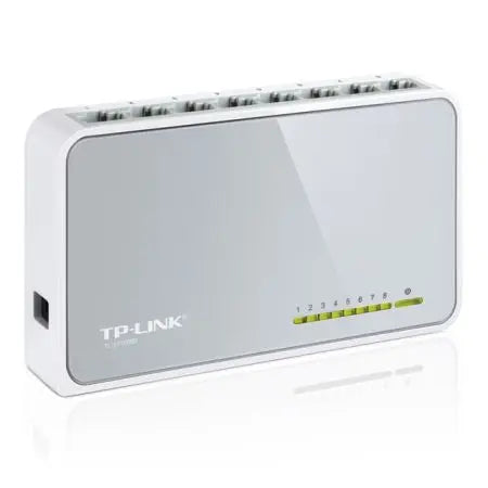 TP-LINK (TL-SF1008D V12) 8-Port 10/100 Unmanaged Desktop Switch, Plastic Case - HONORABLE VETERANS SOLUTIONS