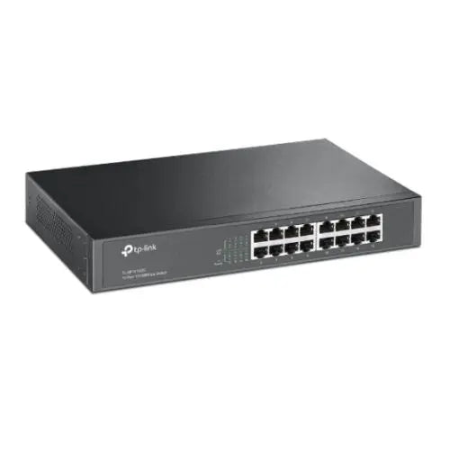 TP-LINK (TL-SF1016DS) 16-Port 10/100Mbps Unmanaged Desktop/Rackmount Switch, 13-inch Steel Case - HONORABLE VETERANS SOLUTIONS