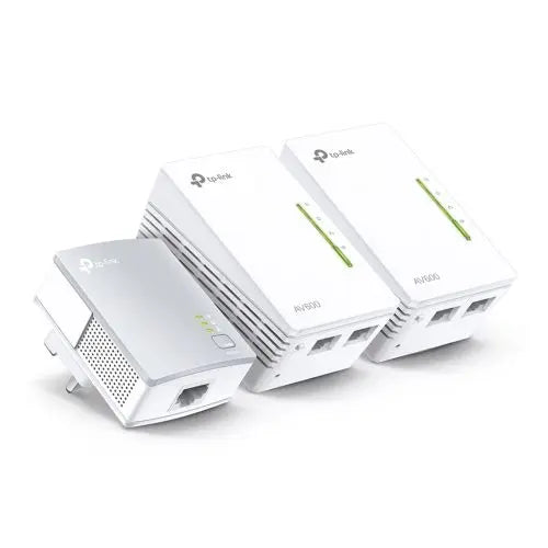 TP-LINK (TL-WPA4220T KIT) 300Mbps AV600 Wireless N Powerline Adapter Triple Kit - HONORABLE VETERANS SOLUTIONS