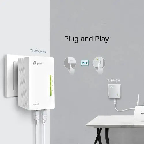 TP-LINK (TL-WPA4220T KIT) 300Mbps AV600 Wireless N Powerline Adapter Triple Kit - HONORABLE VETERANS SOLUTIONS