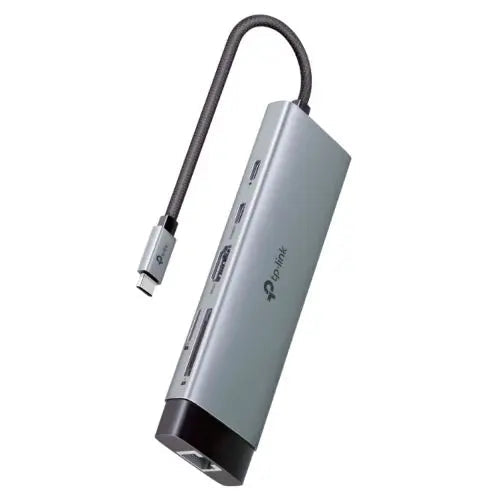 TP-LINK (UH9120C) 9-in-1 USB-C Hub - 1x USB-C (PD 100W), 1x USB-C 5Gbps, 3x USB-A 5Gbps, 1x HDMI, 1x LAN, SD/microSD, Mains Powered - HONORABLE VETERANS SOLUTIONS