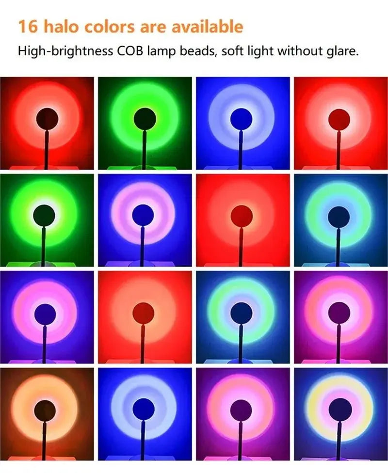 USB 5V Tuya Smart Sunset Lamp Night Light Sunset Projector Smart Life APP Remote Led Lights Room Decoration Photography Gift - HONORABLE VETERANS SOLUTIONS
