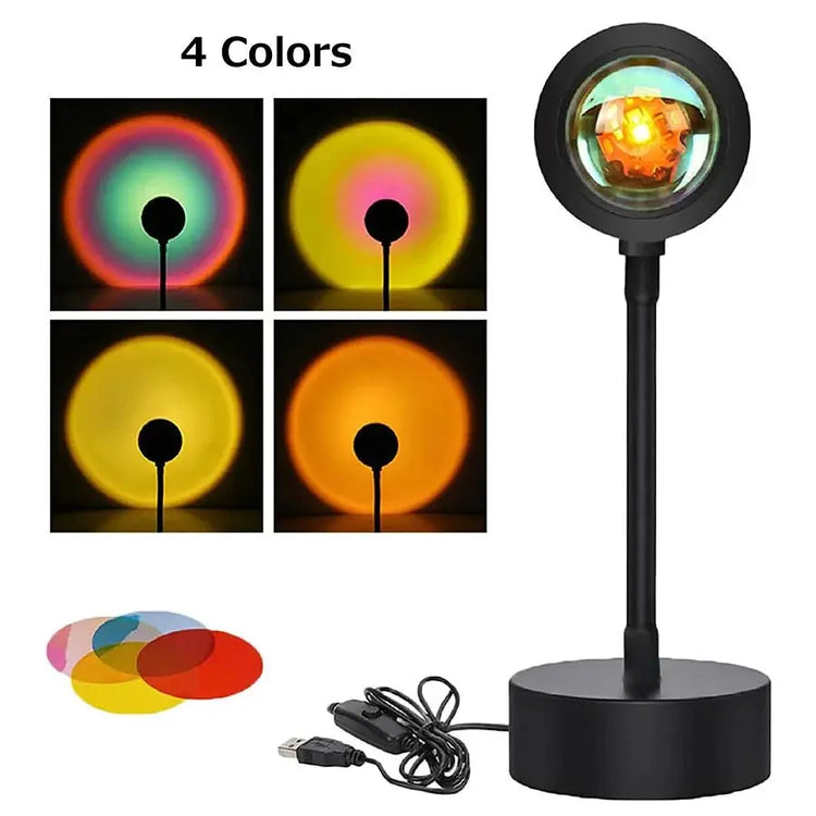 USB 5V Tuya Smart Sunset Lamp Night Light Sunset Projector Smart Life APP Remote Led Lights Room Decoration Photography Gift - HONORABLE VETERANS SOLUTIONS